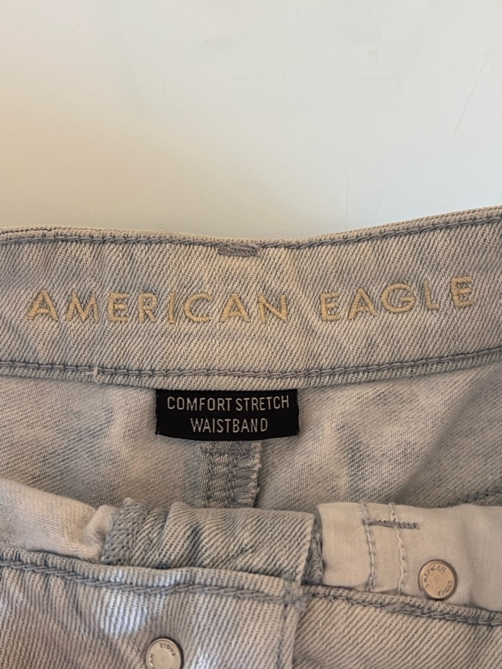 AMERICAN EAGLE Tie Dye Denim Shorts High Rise Cutoff Festival - Picture 12 of 15